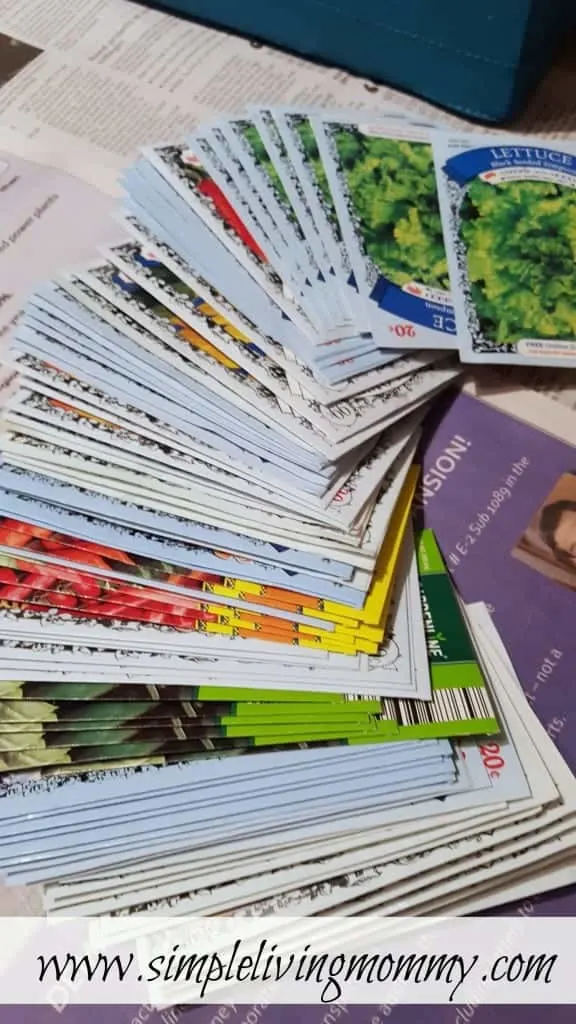 vegetable Seed packets