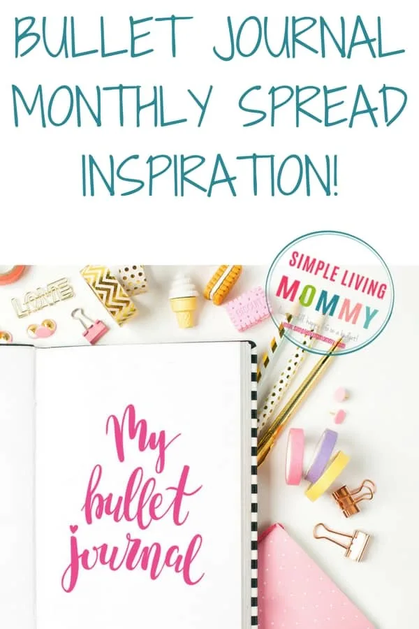 Bujo Monthly Spreads
