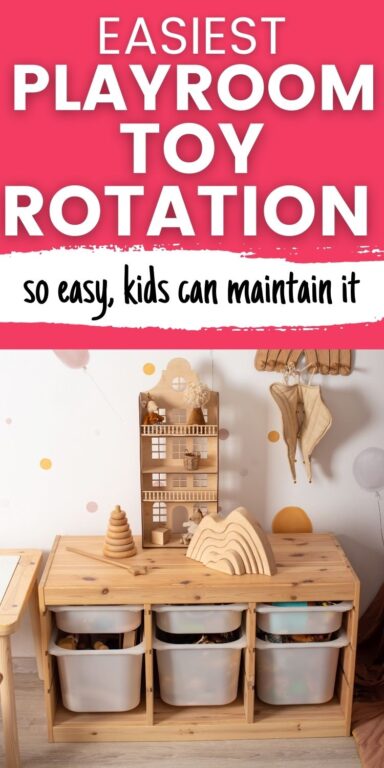 easiest toy rotation system - Simple Living Mommy