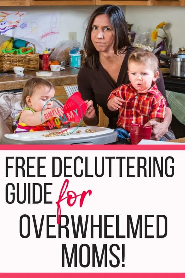 Decluttering tips for overwhelmed moms! Learn the secret to conquer your clutter at naptime and drastically decrease stress with these crazy simple tips!