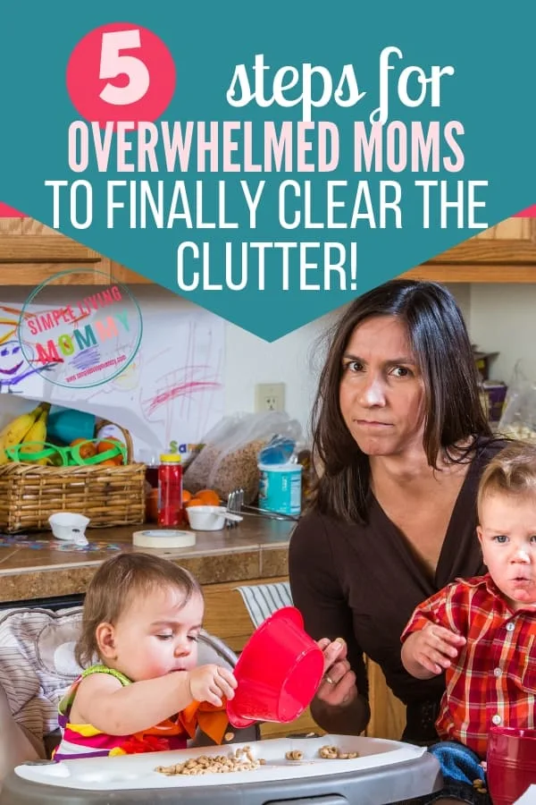Decluttering tips for overwhelmed moms! Learn the secret to conquer your clutter at naptime and drastically decrease stress with these crazy simple tips!