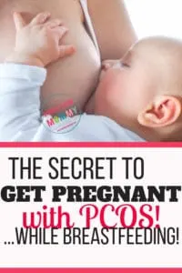 Getting Pregnant While Breastfeeding with PCOS - The supplements this mom takes that helped her conceive three times while breastfeeding with PCOS! This natural infertility solution can help women with PCOS, even while breastfeeding another baby! #pcos #infertility #getpregnantfast