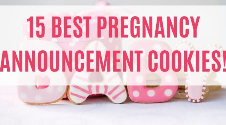 pregnancy announcement cookies
