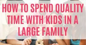 large family playing a game