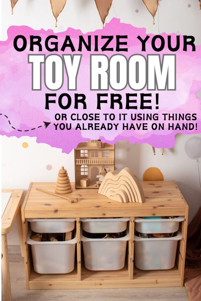 how to organize a toy room on a budget - Simple Living Mommy