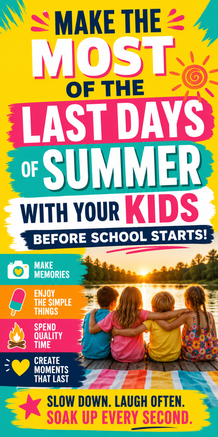 last days of summer checklist with kids