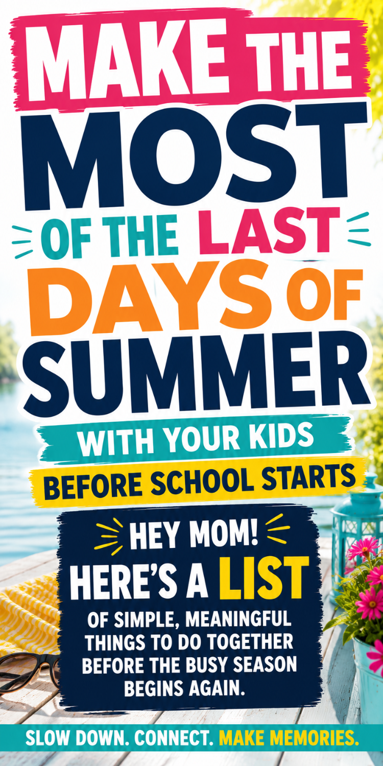 last days of summer checklist with kids